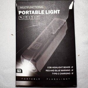 Rechargeable COB LED Keychain Flashlight USB-C Emergency Work Light S3-I055